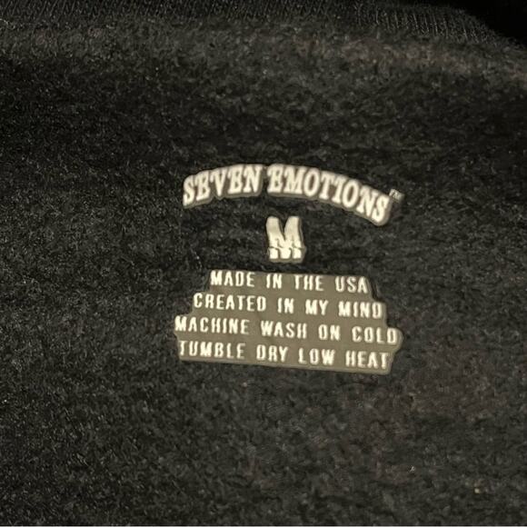 Seven Emotions Rhinestone Spider Web Heart Hoodie - Picture 4 of 5